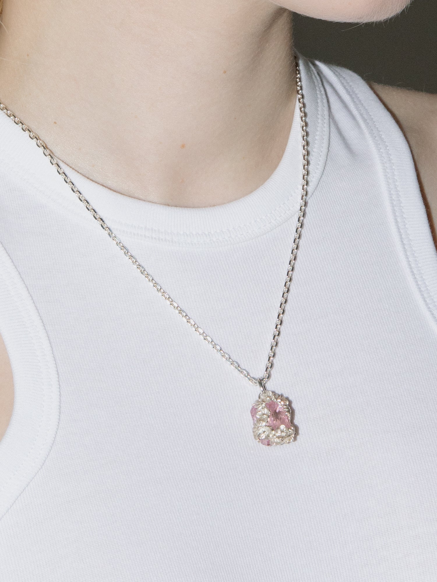 SILVER BURGEON METAL ZONG NECKLACE – SWEETLIMEJUICE