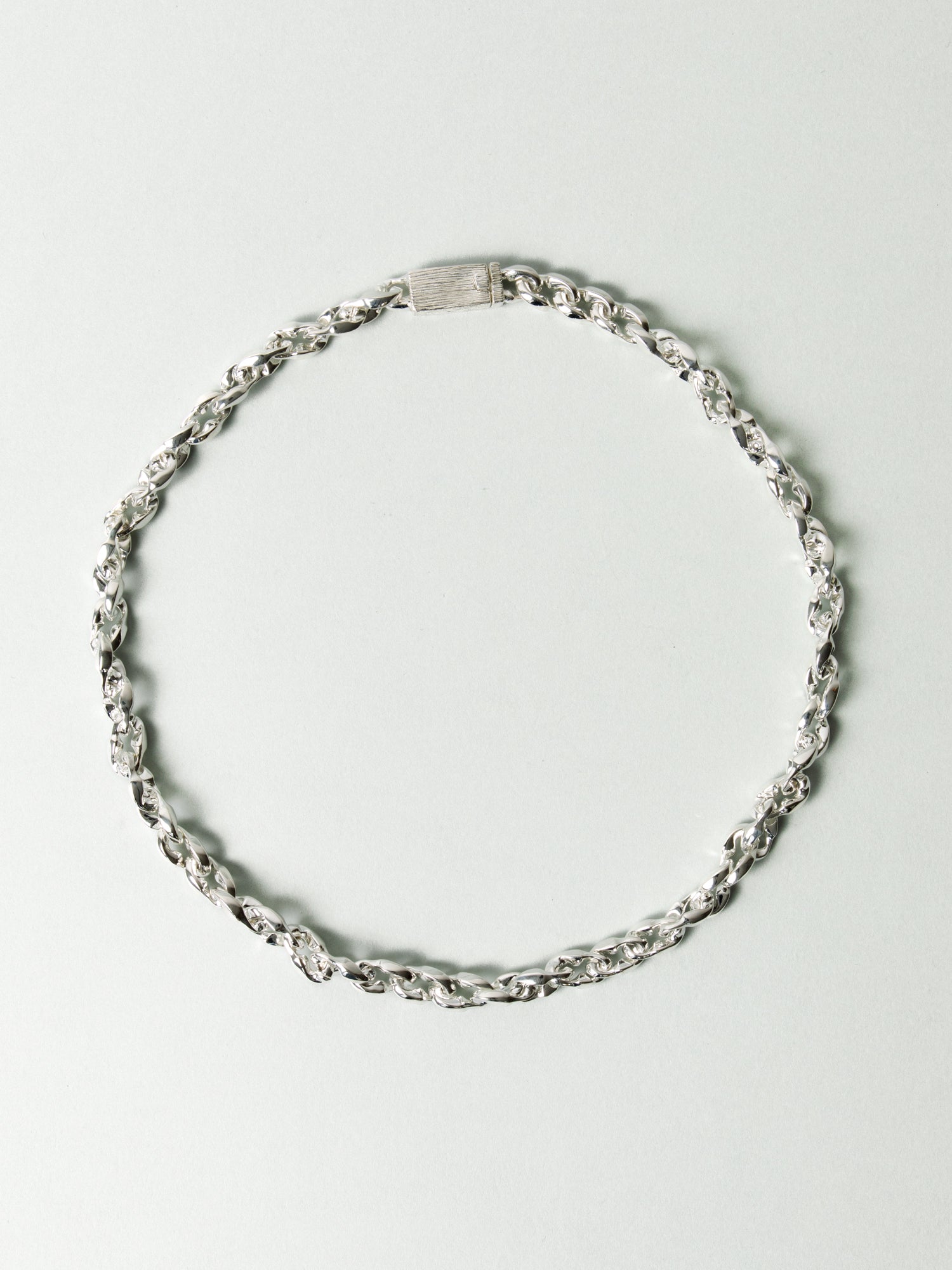 SLJ SILVER SURBAN HEAVY CHAIN CHOKER