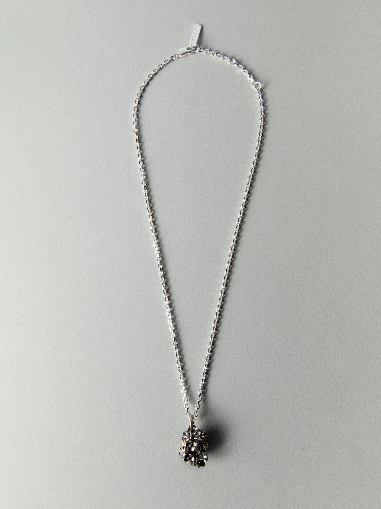 SILVER BURGEON METAL ZONG NECKLACE